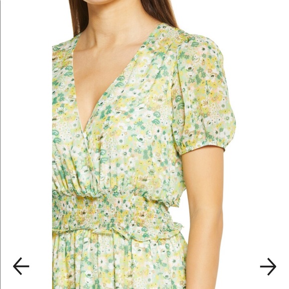 NSR Ruby tiered puff sleeve dress - Picture 2 of 8